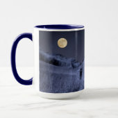 Vollmond-Overhead | Altgewitterter Stall Tasse (Links)