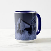 Vollmond-Overhead | Altgewitterter Stall Tasse (VorderseiteRechts)