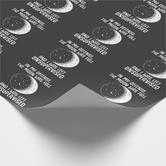 Vollmond-Pagan-Hexe-Zitat Geschenkpapier (Ecke)