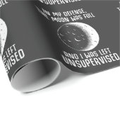 Vollmond-Pagan-Hexe-Zitat Geschenkpapier (Rolleneckpunkt)