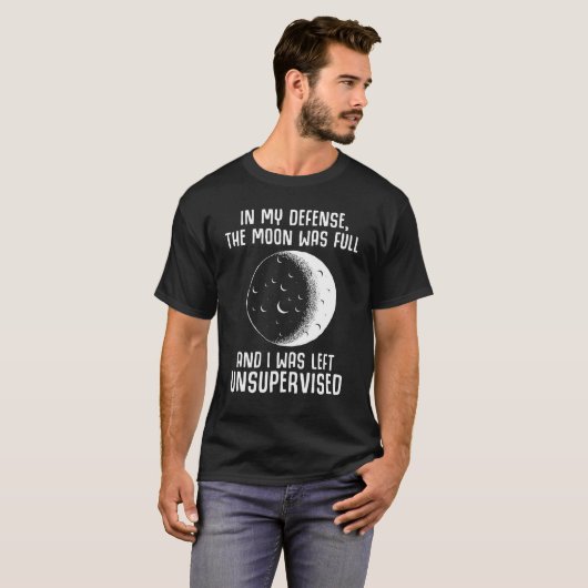 Vollmond-Pagan-Hexe-Zitat T-Shirt (Vorne ganz)