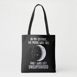 Vollmond-Pagan-Hexe-Zitat Tasche