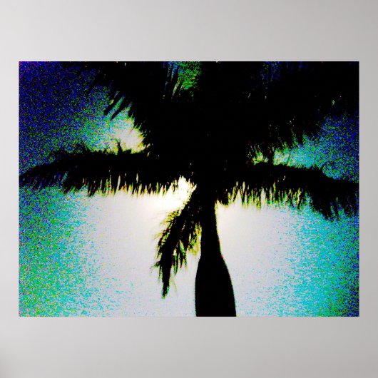 Vollmond & Palm Tree Poster (Vorne)