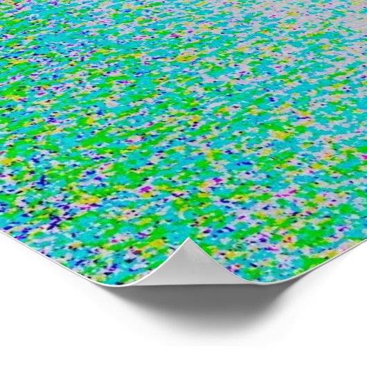 Vollmond & Palm Tree Poster (Ecke)