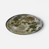 Vollmond-Papier Pappteller (Schrägansicht)