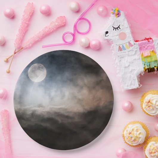 Vollmond Pappteller (Party)