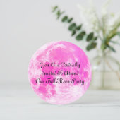 Vollmond-Party Einladung (Stehend Vorderseite)