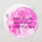 Vollmond-Party Einladung (Vorne/Hinten)