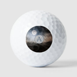 Vollmond-personalisiert-Monogramm Golfball