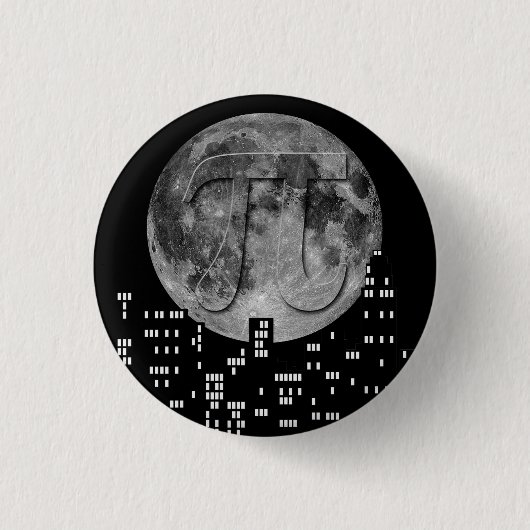 Vollmond Pi im Himmel Button (Vorderseite)