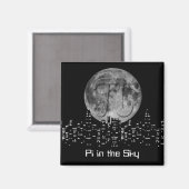 Vollmond Pi im Himmel Magnet (Vorderseite/Rückseite)
