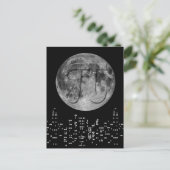 Vollmond Pi im Himmel Postkarte (Stehend Vorderseite)