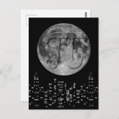 Vollmond Pi im Himmel Postkarte (Vorne/Hinten)