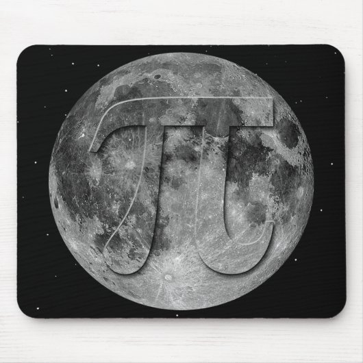Vollmond-Pi-Tagesspass Mousepad (Vorne)