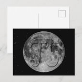 Vollmond-Pi-Tagesspass Postkarte (Vorne/Hinten)