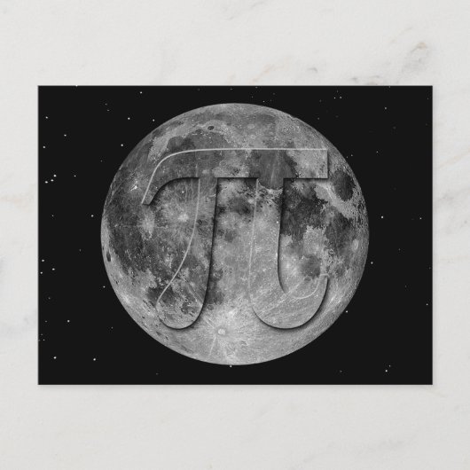 Vollmond-Pi-Tagesspass Postkarte (Vorderseite)