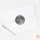 Vollmond-Pi-Tagesspass Runder Aufkleber (Umschlag)