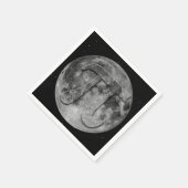 Vollmond-Pi-Tagesspass Serviette (Ecke)