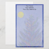 Vollmond Pine Tree Briefpapier (Vorne/Hinten)
