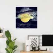 Vollmond Poster (Heimbüro)