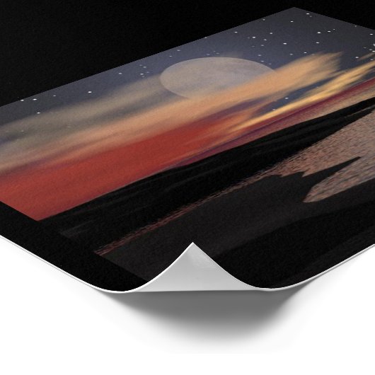 Vollmond Poster (Ecke)