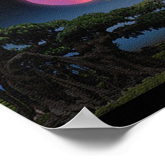 Vollmond Poster (Ecke)