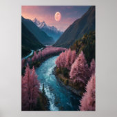 Vollmond Poster Cosmic Wall Art (Vorne)