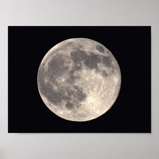 Vollmond-Poster Poster (Vorne)