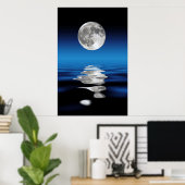 Vollmond-Poster Poster (Heimbüro)