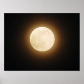 Vollmond-Poster Poster (Vorne)
