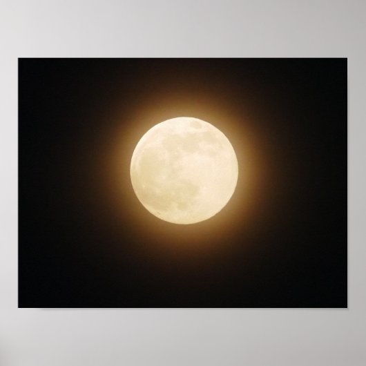 Vollmond-Poster Poster (Vorne)