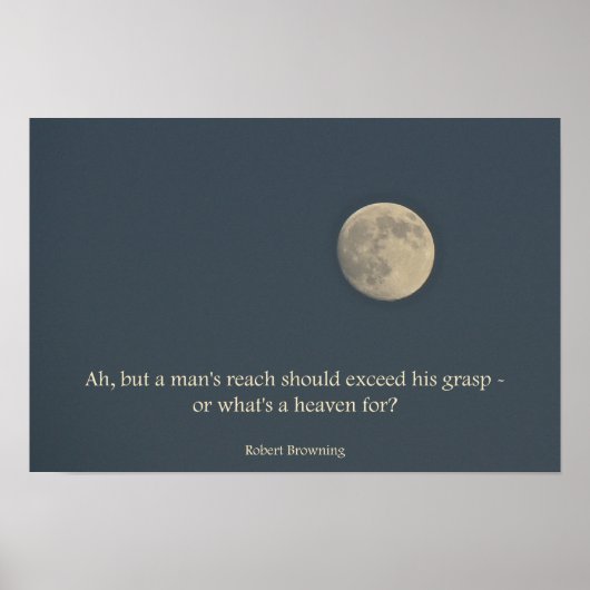 Vollmond-Poster Robert Brownquote Poster (Vorne)