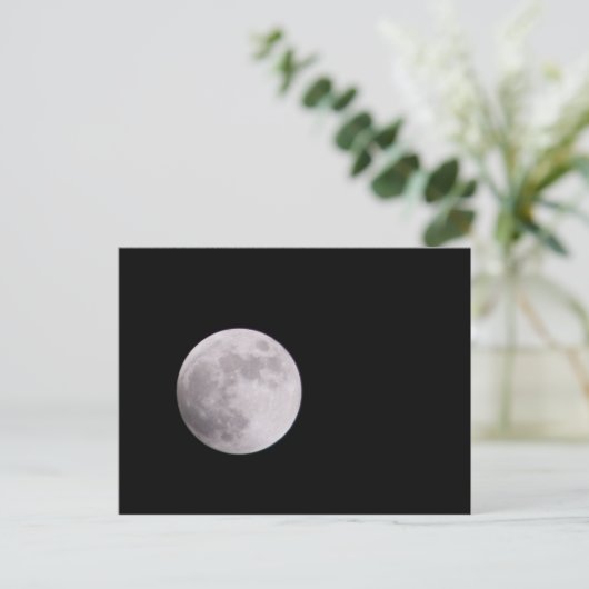 Vollmond Postkarte (Stehend Vorderseite)