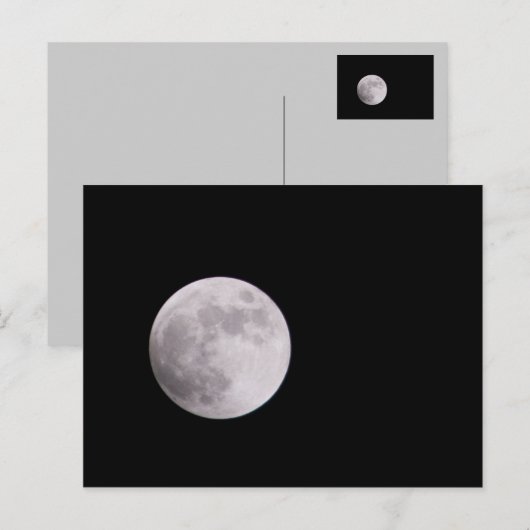 Vollmond Postkarte (Vorne/Hinten)