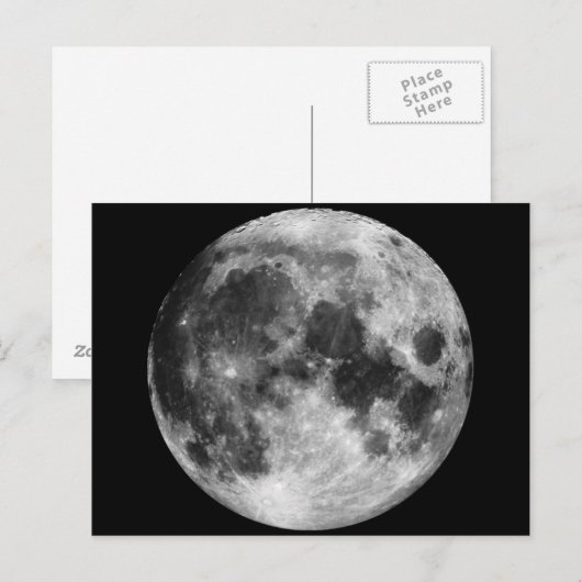 Vollmond Postkarte (Vorne/Hinten)