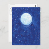 Vollmond Postkarte (Vorne/Hinten)