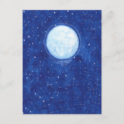 Vollmond Postkarte (Vorderseite)