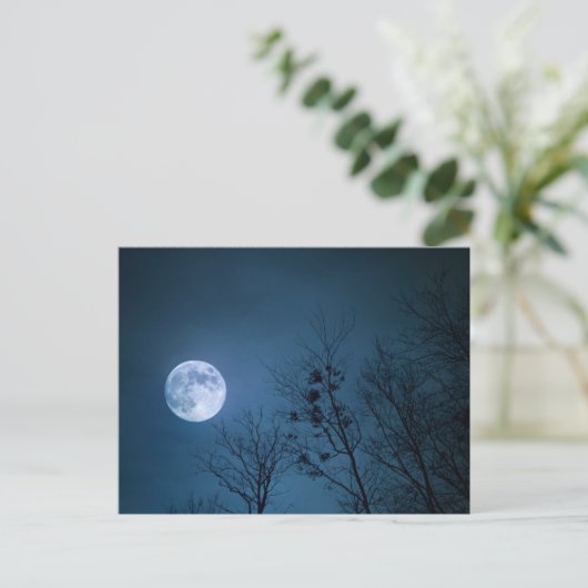 Vollmond Postkarte (Stehend Vorderseite)