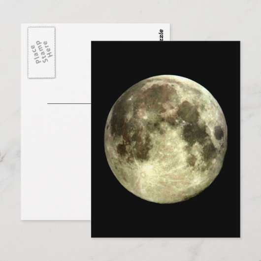 Vollmond Postkarte (Vorne/Hinten)
