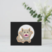 Vollmond Postkarte (Stehend Vorderseite)