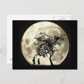 Vollmond Postkarte (Vorne/Hinten)