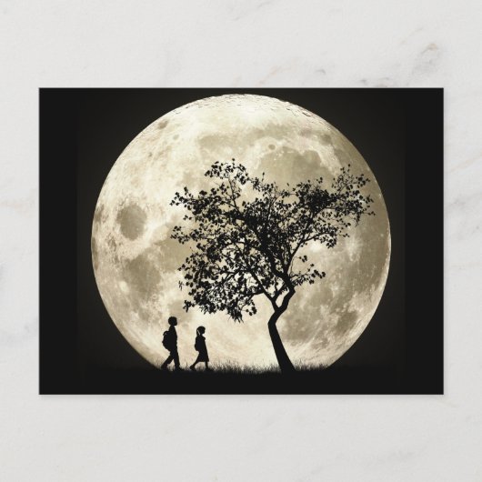 Vollmond Postkarte (Vorderseite)