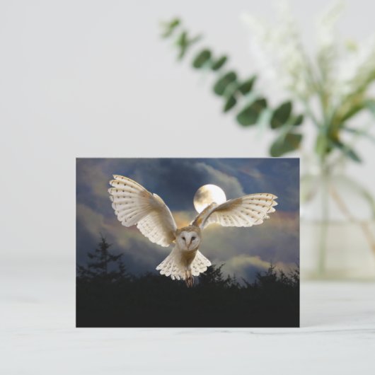 "Vollmond" Postkarte (Stehend Vorderseite)