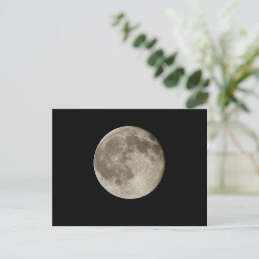 Vollmond Postkarte (Stehend Vorderseite)