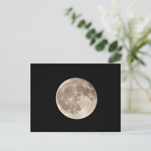 Vollmond Postkarte (Stehend Vorderseite)