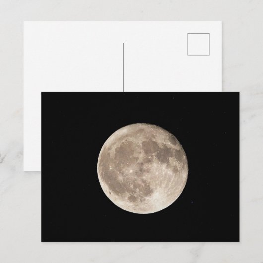 Vollmond Postkarte (Vorne/Hinten)