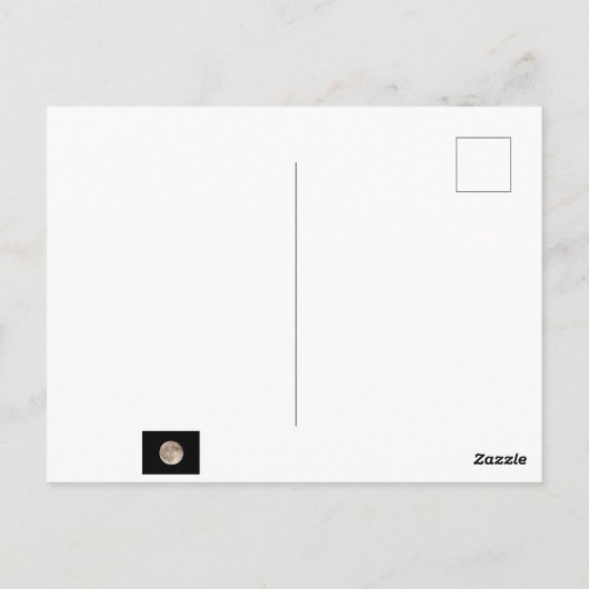 Vollmond Postkarte (Rückseite)