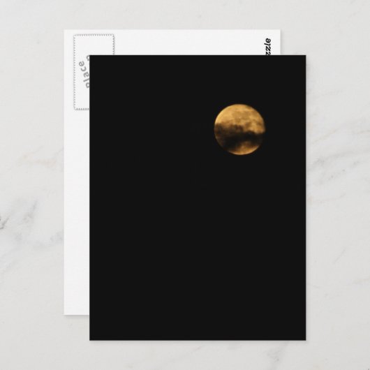 Vollmond Postkarte (Vorne/Hinten)