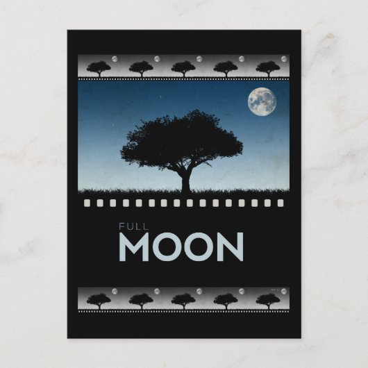 Vollmond Postkarte (Vorderseite)