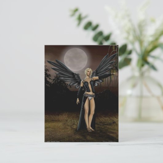 Vollmond (Postkarte) Postkarte (Stehend Vorderseite)